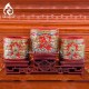 Bát Hương Vẽ Vàng Màu Đỏ Đắp Nổi Rồng 231015