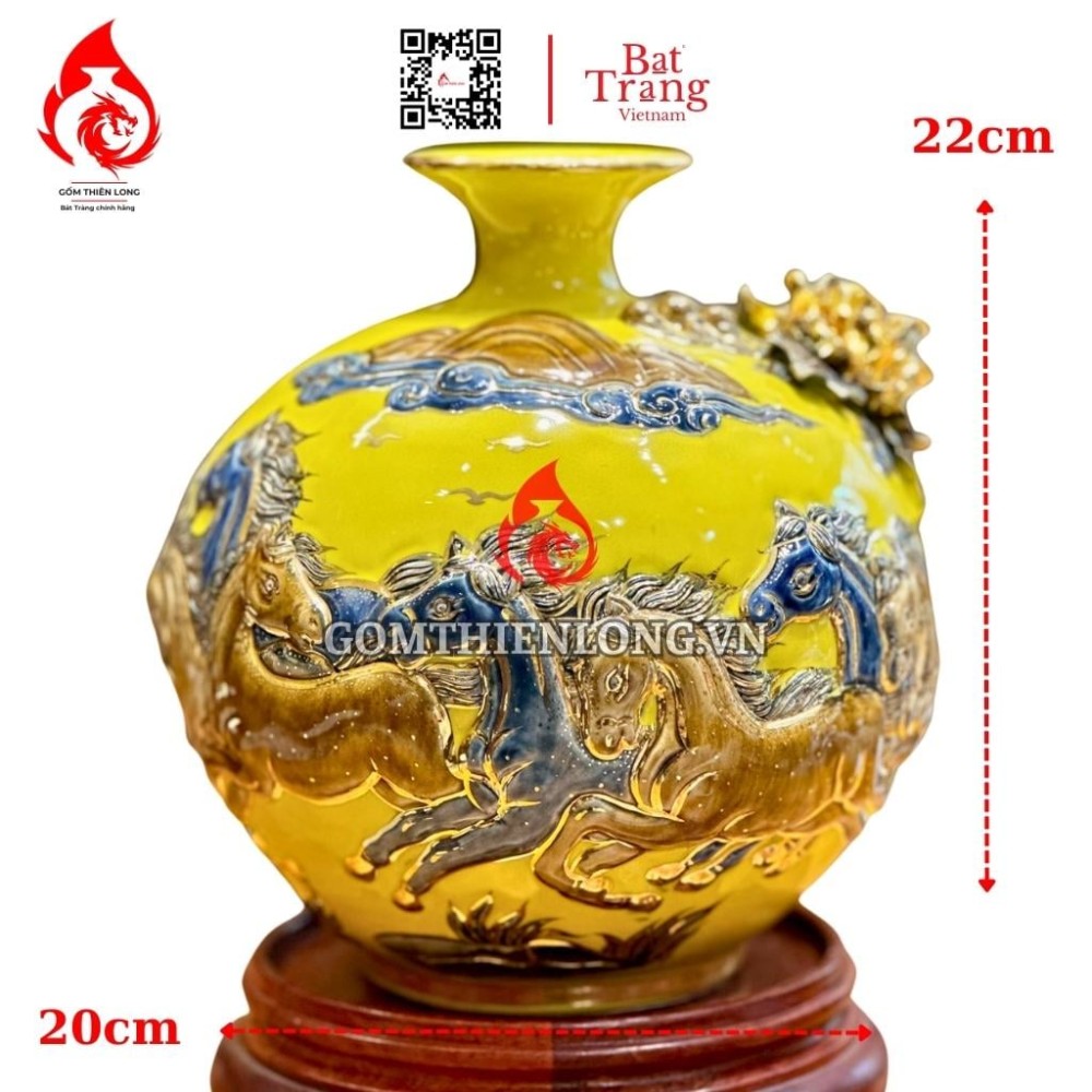 Bình Hút Lộc Mã Đáo Thành Công Màu Vàng 231024