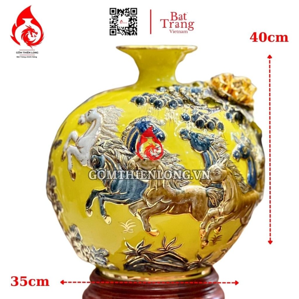 Bình Hút Lộc Mã Đáo Thành Công Màu Vàng 231024