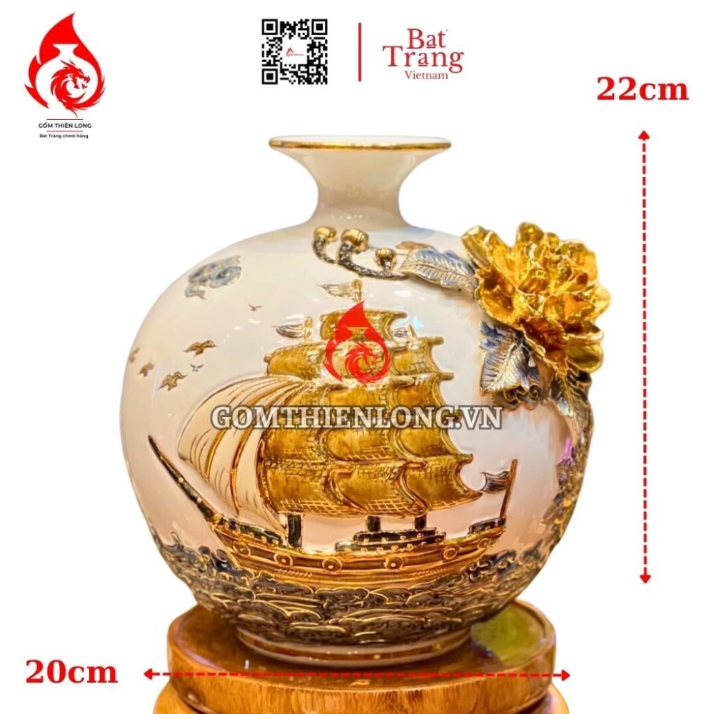 Bình Hút Lộc Thuận Buồm Xuôi Gió Màu Trắng 231028