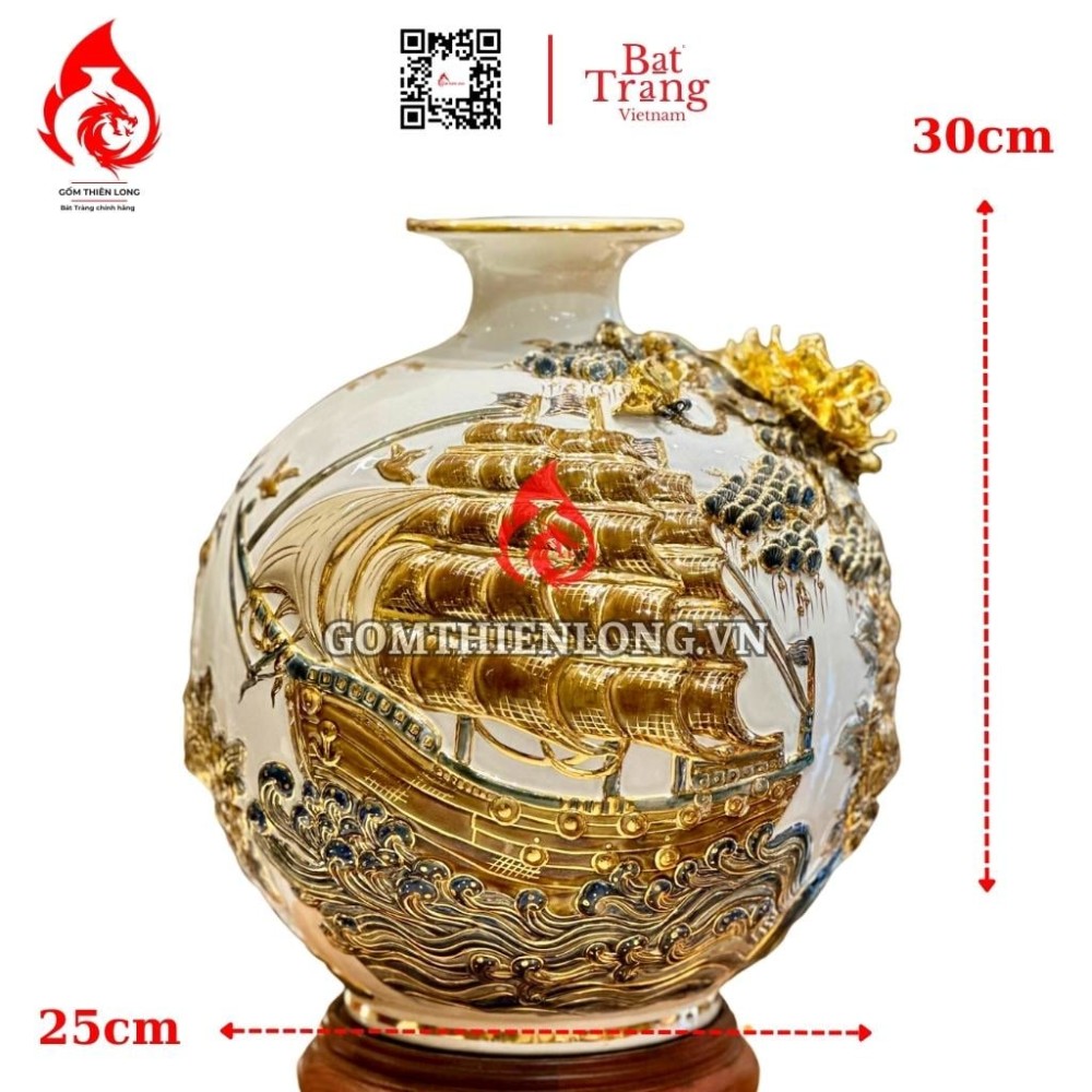 Bình Hút Lộc Thuận Buồm Xuôi Gió Màu Trắng 231028