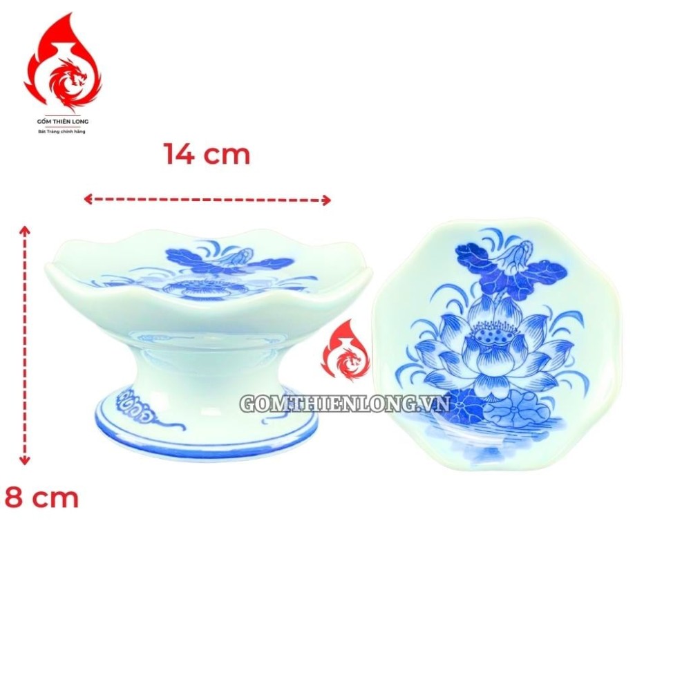 Bộ Đồ Thờ Bát Tràng Men Lam Ngọc 231167