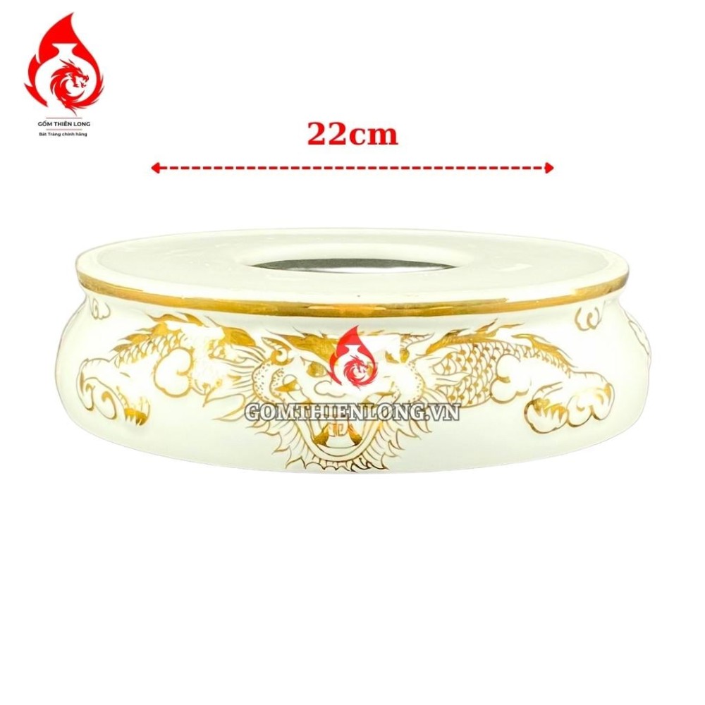 Chân Đế Bát Hương Bằng Sứ Vẽ Vàng Hoàng Kim 231168