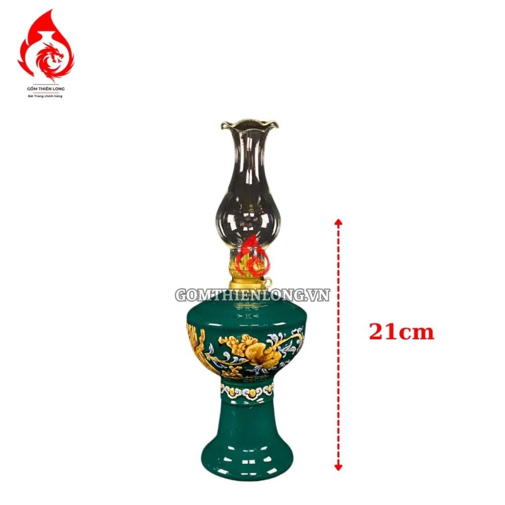 Bộ Đồ Thờ Bát Tràng Màu Xanh Lục Bảo Đắp Nổi 240101