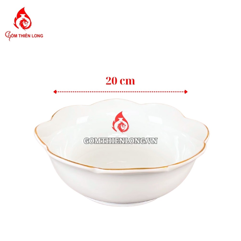 Bộ Bát Đĩa Thắp Hương Men Trắng Viền Vàng 24k 240103