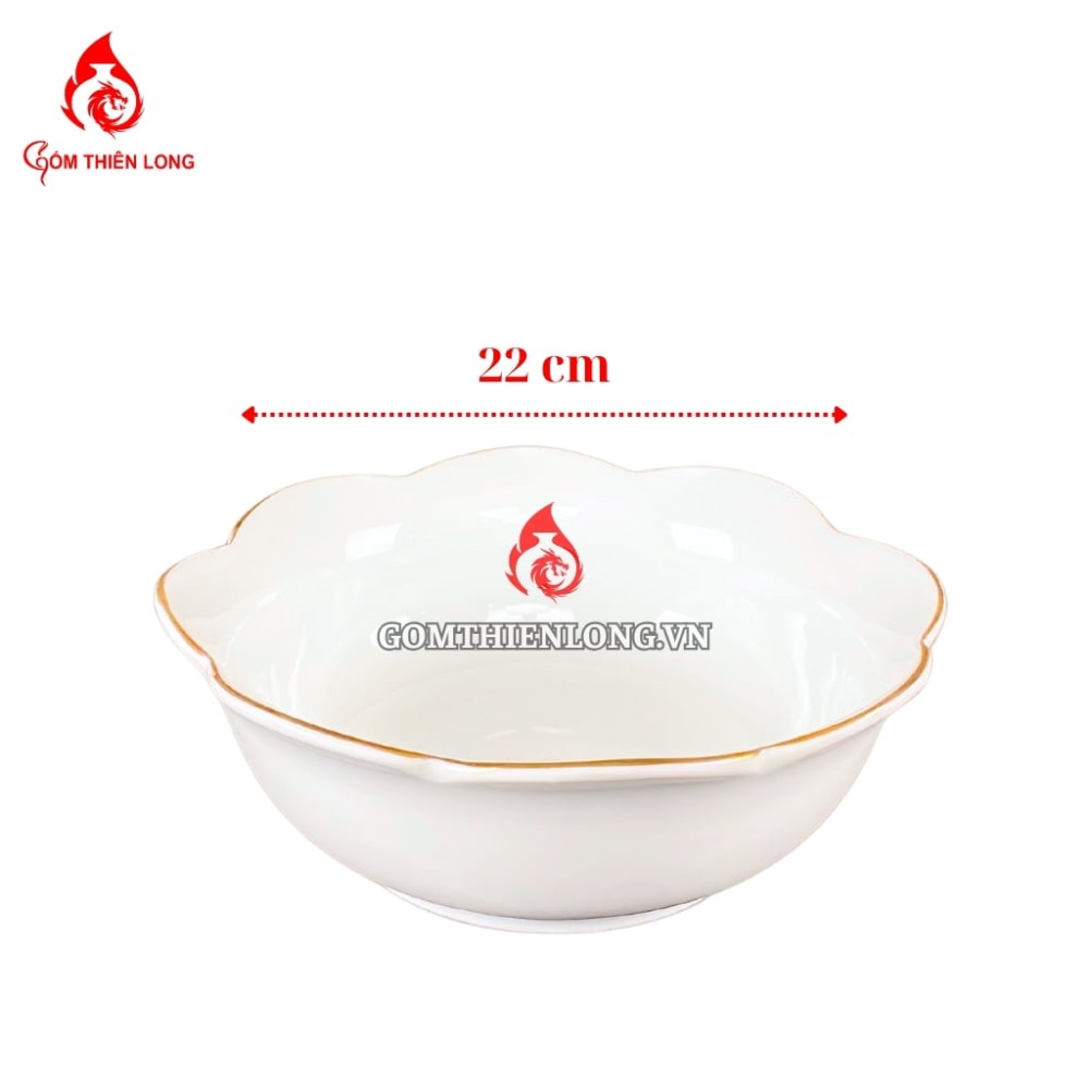 Bộ Bát Đĩa Thắp Hương Men Trắng Viền Vàng 24k 240103