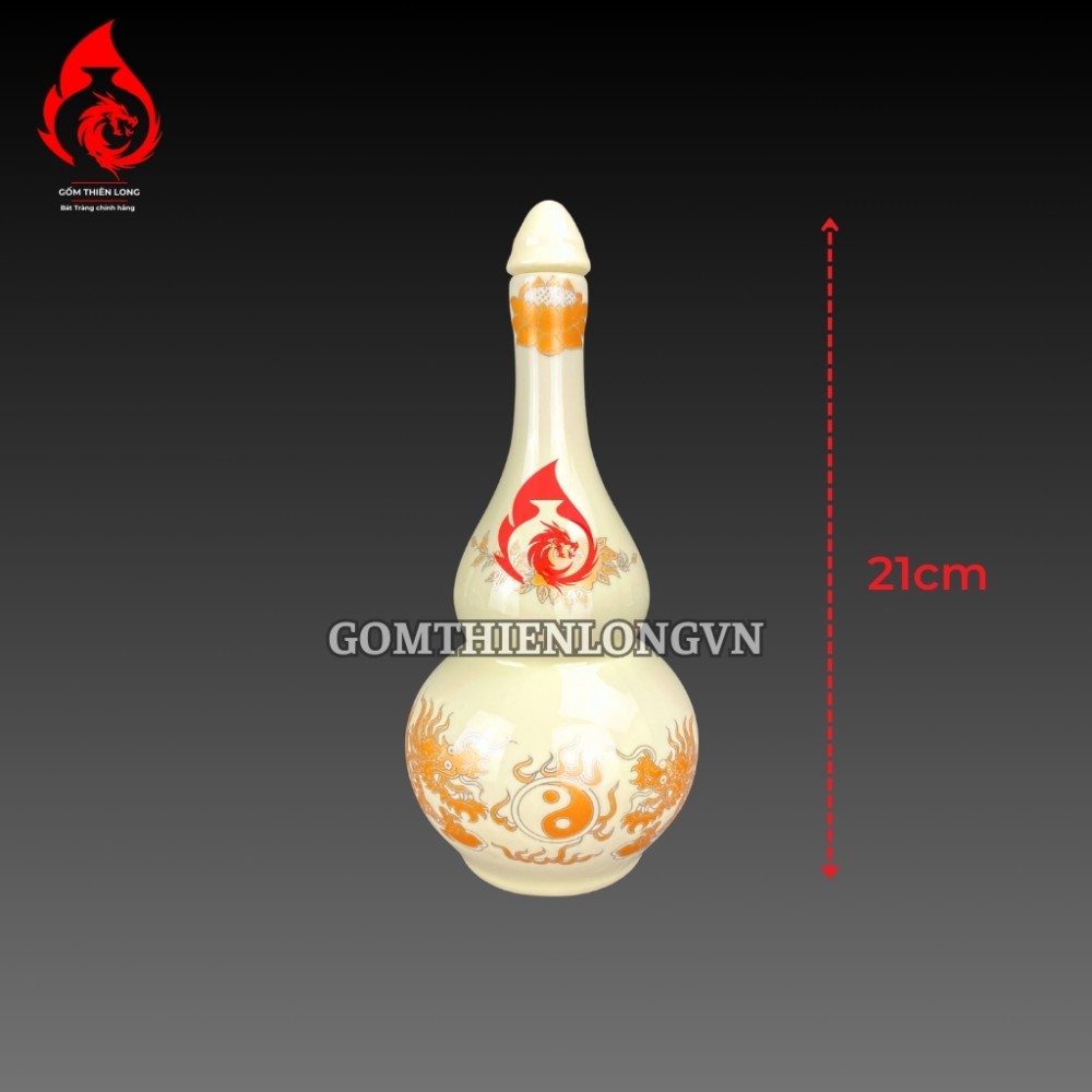 Bộ Đồ Thờ Bát Tràng Men Vàng Kem Vẽ Ánh Kim 241104