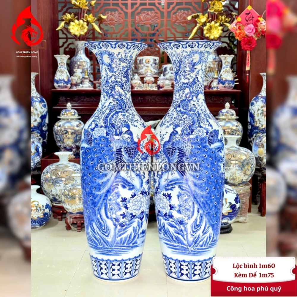 Lộc Bình Bát Tràng Công Hoa Phú Quý 241200