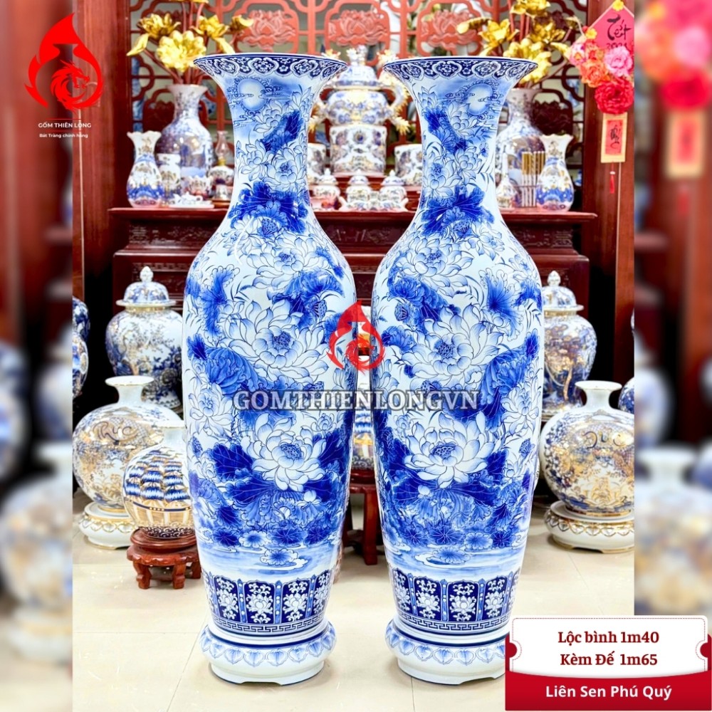 Lộc Bình Bát Tràng Liên Sen Phú Quý 241201