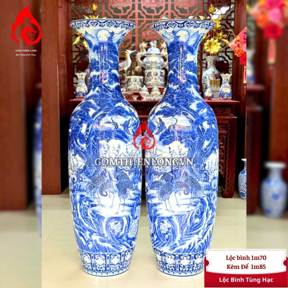 Lộc Bình Bát Tràng Tùng Hạc Diên Niên 241202