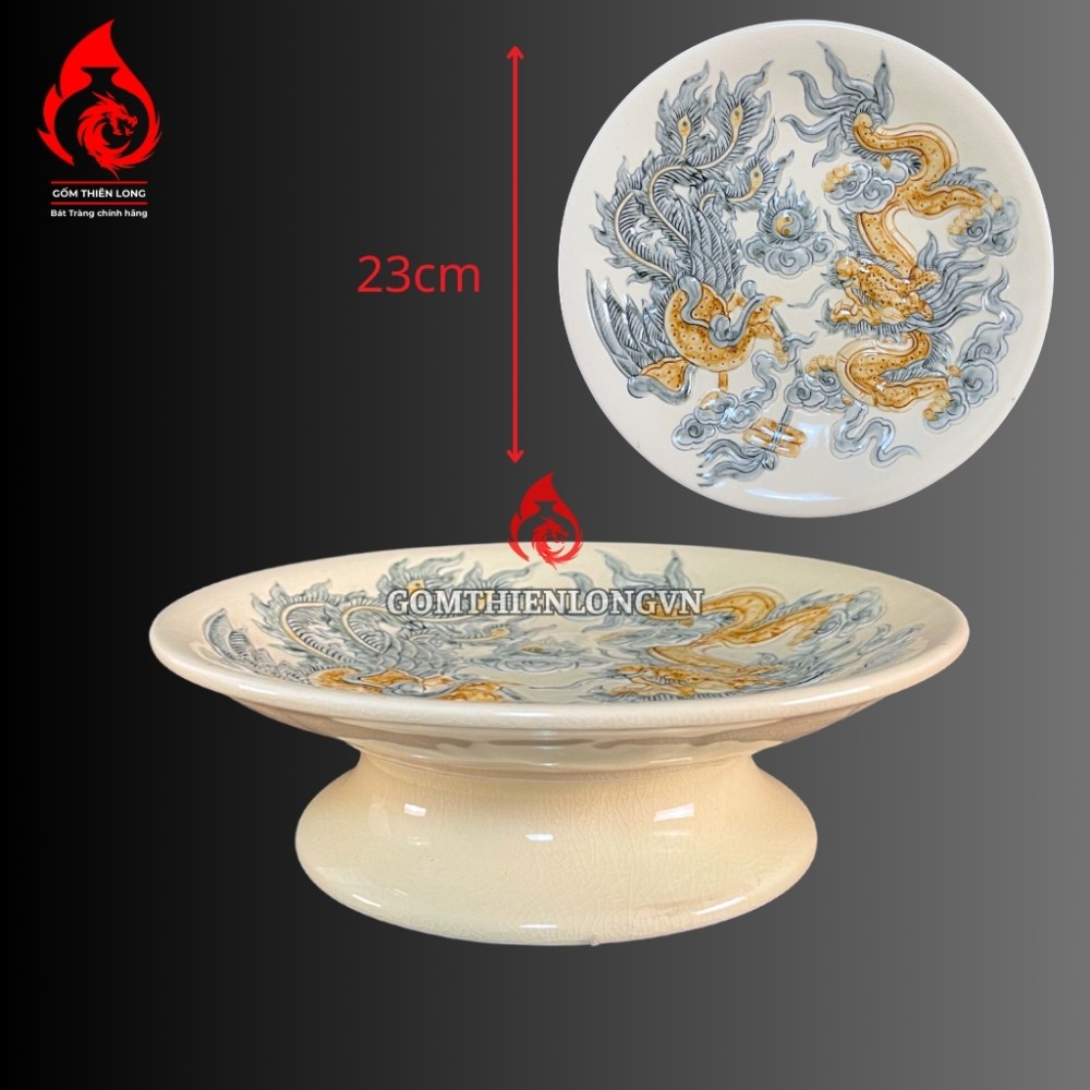 Bộ Đồ Thờ Men Rạn Hoàng Lưu Ly Bát Tràng 250400