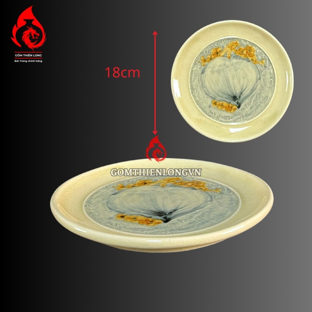 Bộ Đồ Thờ Men Rạn Hoàng Lưu Ly Bát Tràng 250400