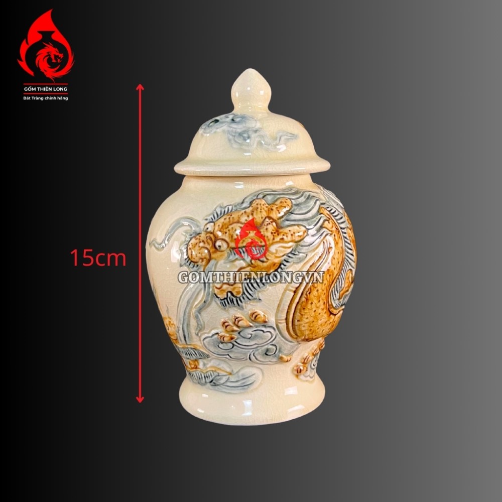 Bộ Đồ Thờ Men Rạn Hoàng Lưu Ly Bát Tràng 250400