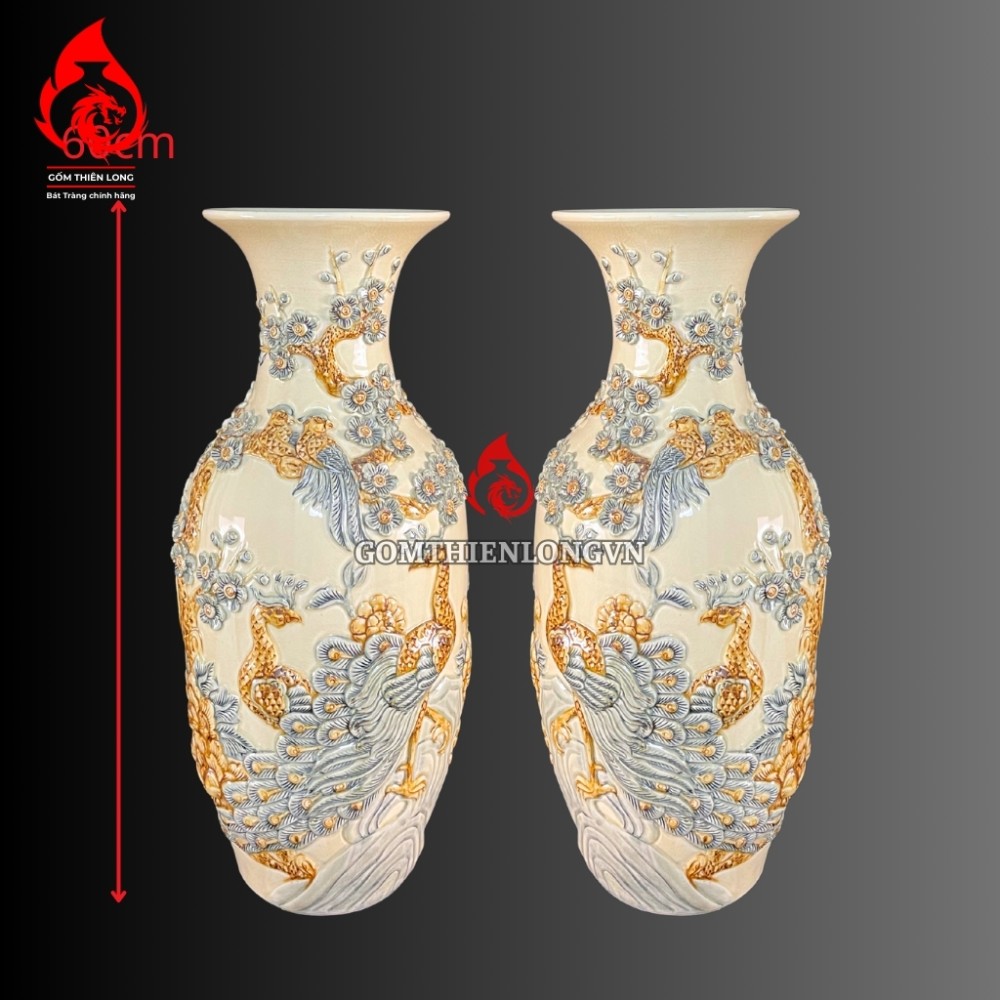 Bộ Đồ Thờ Men Rạn Hoàng Lưu Ly Bát Tràng 250400