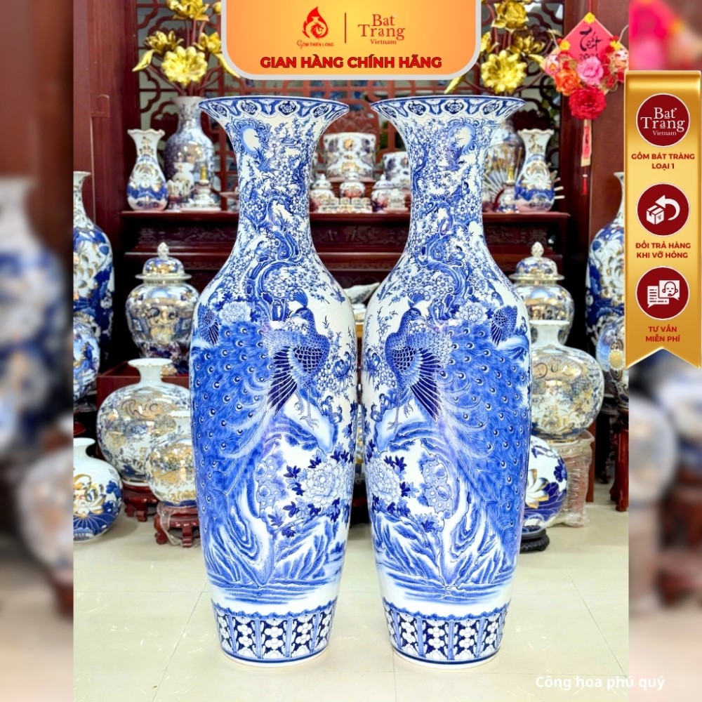 Lộc Bình Bát Tràng Công Hoa Phú Quý 241200