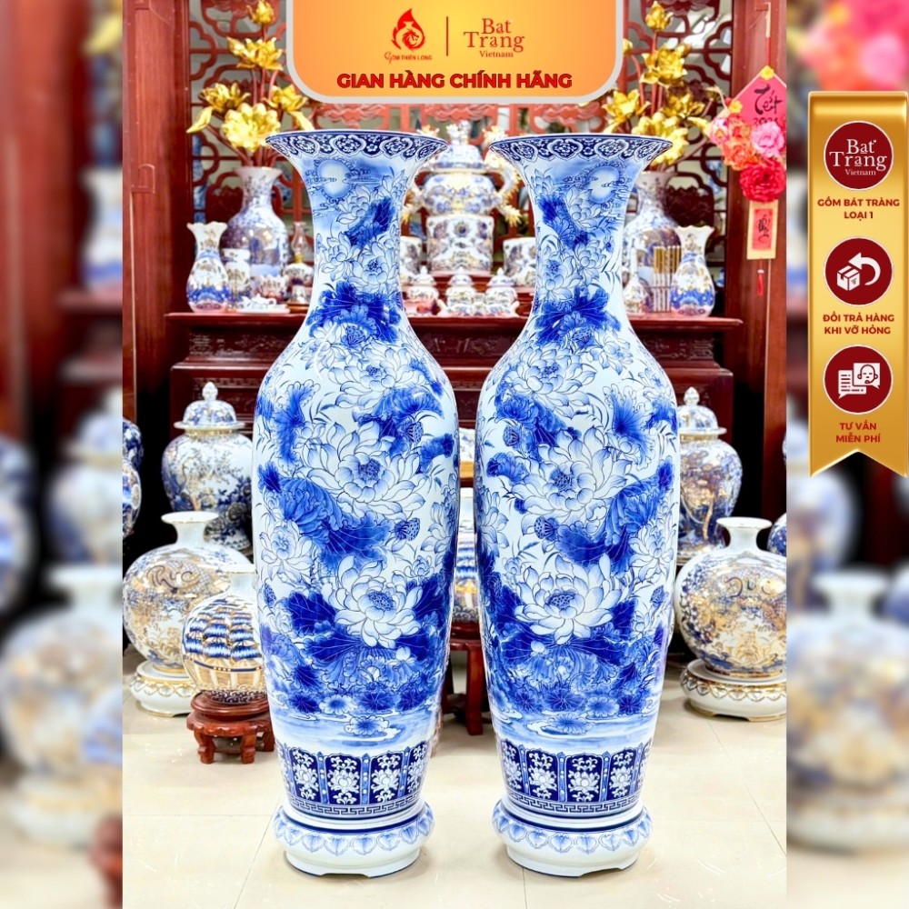 Lộc Bình Bát Tràng Liên Sen Phú Quý 241201