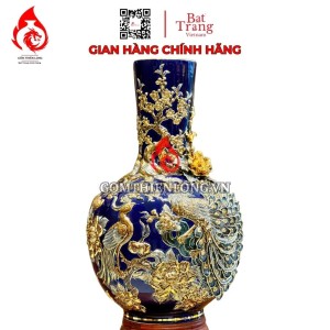 Bình Củ Tỏi Bát Tràng Màu Xanh Tím Công Hoa Phú Quý 231174