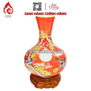 Bình Củ Tỏi Bát Tràng Vẽ Vàng Hỷ Sự Lâm Môn 231197