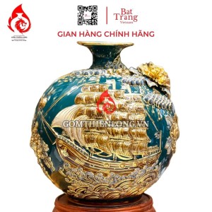 Bình Hút Lộc Thuận Buồm Xuôi Gió Màu Xanh Lục Bảo 231027