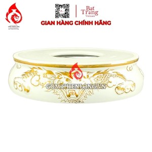 Chân Đế Bát Hương Bằng Sứ Vẽ Vàng Hoàng Kim 231168