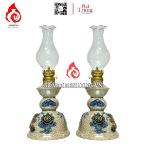 Đèn Dầu Thờ Bát Tràng Men Rạn 230139