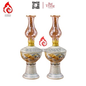 Đèn Dầu Thờ Bát Tràng Men Rạn 230179