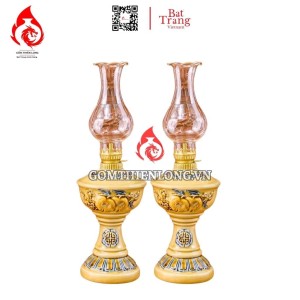 Đèn Dầu Thờ Bát Tràng Men Hoàng Tộc 230174