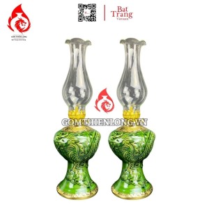 Đèn Dầu Thờ Bát Tràng Men Xanh Ngọc Lục Bảo 230163