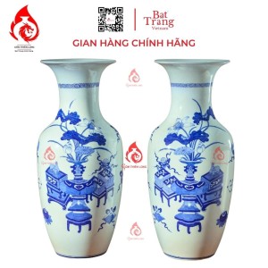Lộc Bình Bát Tràng Men Lam Cổ Đồ 230977
