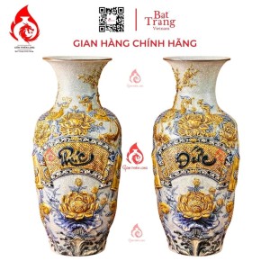 Lộc Bình Bát Tràng Men Rạn Phúc Đức 230968