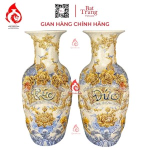 Lộc Bình Bát Tràng Men Rạn Phúc Đức 230999