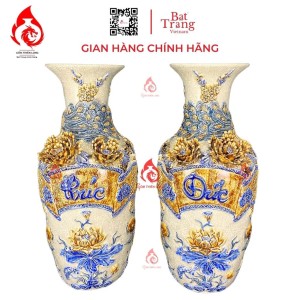 Lộc Bình Bát Tràng Men Rạn Phúc Đức 230998