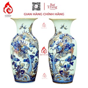 Lộc Bình Bát Tràng Vẽ Vàng Long Cuốn Thủy 230986