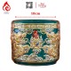 Bát Hương Vẽ Vàng Màu Xanh Đắp Nổi Rồng 231017