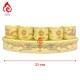 Bộ Kỷ Chén Thờ Men Vàng Vẽ Long Chầu Nguyệt 231057