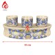 Bộ Kỷ Chén Thờ Men Rạn Long Chầu Nguyệt 231059
