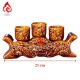 Bộ Kỷ Chén Thờ Men Vàng Hoàng Thổ Đắp Rồng 231063