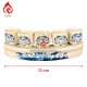 Bộ Kỷ Chén Thờ Men Rạn Vẽ Hoa Sen 231065