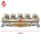 Bộ Kỷ Chén Thờ Men Rạn Đắp Nổi 231070