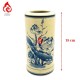 Ống Đựng Nhang Bát Tràng Men Rạn Vẽ Sen 231089