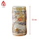 Ống Đựng Nhang Bằng Sứ Men Rạn Vẽ Vàng Long Cuốn Thủy 231100