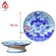 Mâm Bồng Sứ Bát Tràng Men Lam Vẽ Hoa Sen 231107