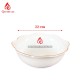 Bộ Bát Đĩa Thắp Hương Men Trắng Viền Vàng 24k 240103