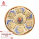 Bộ Bát Đĩa Hoa Mặt Trời Men Vàng Hoàng Tộc 240104