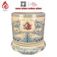 Bộ Bát Hương Bát Tràng Men Rạn Vẽ Rồng Kèm Đế Sứ RD060723