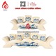 Bộ Kỷ Chén Thờ Men Rạn Vẽ Hoa Sen 231064