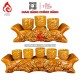 Bộ Kỷ Chén Thờ Men Vàng Hoàng Thổ Đắp Hoa Sen 231062