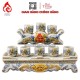 Bộ Kỷ Chén Thờ Men Rạn Đắp Nổi 231070