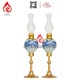 Đèn Dầu Thờ Bát Tràng Dáng Lê Men Lam Vẽ Sơn Thủy 230187