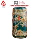Ống Đựng Nhang Bằng Sứ Men Xanh Lục Bảo Vẽ Vàng Long Cuốn Thủy 231104